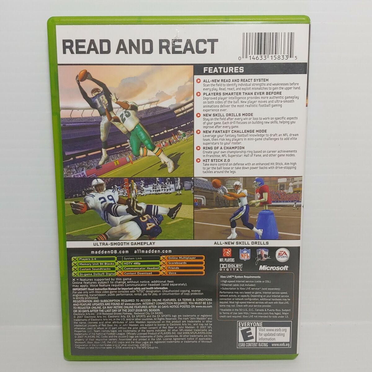Madden NFL 08 (Microsoft Xbox, 2007) 14633158335 | eBay Madden NFL 08 (Microsoft Xbox, 2007) 14633158335 | eBay