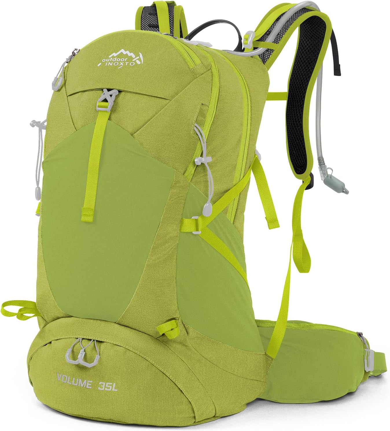 35L Waterproof Hiking Backpack with 3L Hydration Bladder & Rain Cover  -image