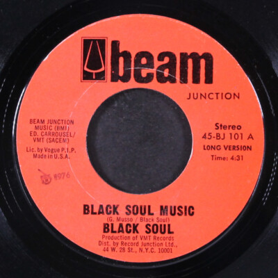 BLACK SOUL: black soul music / short BEAM JUNCTION 7'' Single 45 RPM