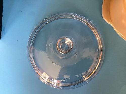 Fire King VTG Oval Peach Luster 1.5qt Casserole Dish #13 , with Glass Lid #407 - Picture 13 of 14