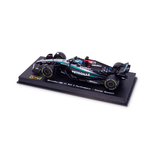 1:43 Bburago B18-38209R George Russell Mercedes AMG W15 #63 2024 - Picture 2 of 5