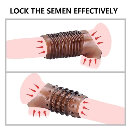 Male Cock-Girth-Enlarger-Enhancer-Big Penis-Extension-Extender-Sheath-Sleeve Men - Picture 17 of 44