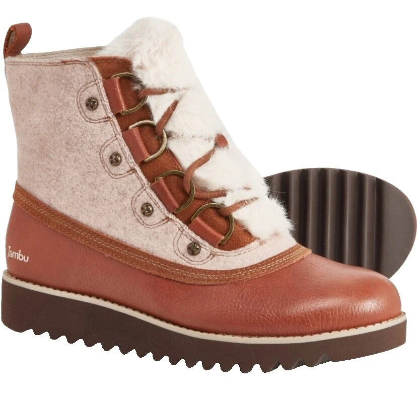 Parte superior de cuero con cuña para mujer Jambu