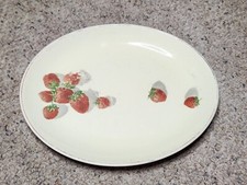 Cavitt Shaw 1940s Oval Era Strawberry Shortcake Pattern. Platter with Design....