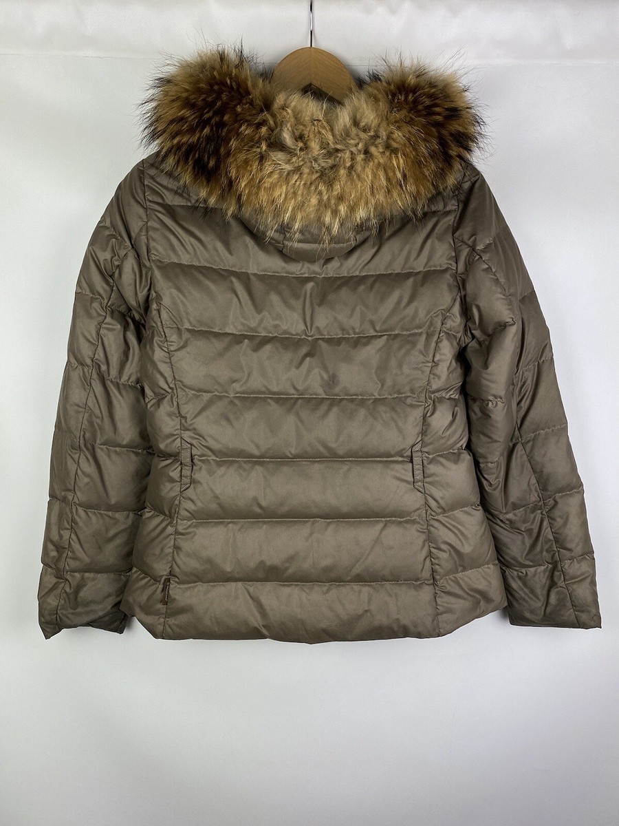 Moncler Angers Giubbotto ladies fur puffer jacket size 1 | eBay