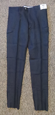 $149 New Joseph Abboud Men's Linen Dress Pants - Size 38 - Black - UNHEMMED  | eBay