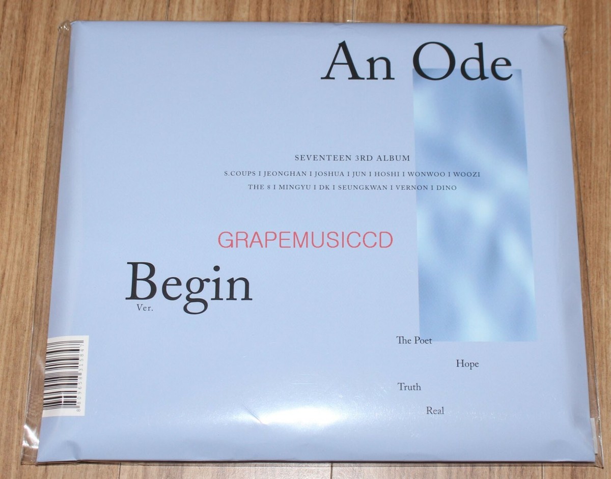 SEVENTEEN 3RD ALBUM An Ode K-POP CD + 4 PHOTOCARD + STICKER SEALED