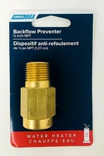 RV/Camper/Trailer - Brass Water Backflow Preventer, Check Valve