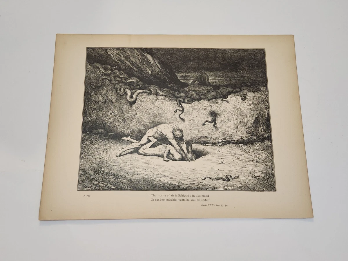 Sprite Air is Schicchi Canto XXX Gustave Dore Dante Inferno 1880 Engraving  (244) | eBay