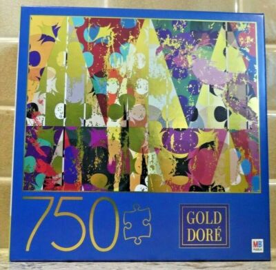 Milton Bradley Gold Dore 750 Piece Puzzle Triangles New Sealed Box