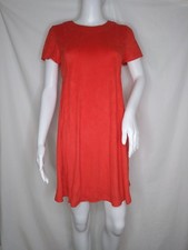 speechless dress small  shift coral orange short sleeve above the knee EUC