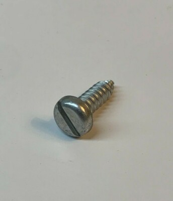(50) #12 X 3/4 Slotted Pan Tapping Sheet Metal Screws Type-AB  ALUMINUM 12 X .75