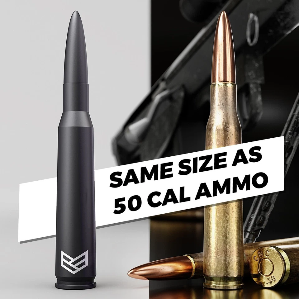 RONIN FACTORY 50 CAL BULLET ANTENNA CHEVY SILVERADO ANTI-THEFT - Image 2 of 4