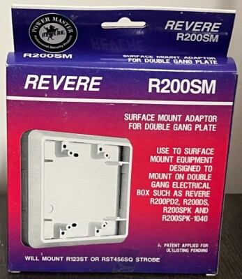Revere R200SM Surface Mount Adaptor for Double Gang Plate  ** New In Box **