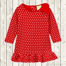 NWT SnoPea Baby Girls Red Heart Ruffle Shift Dress 24 Months Valentine's Day
