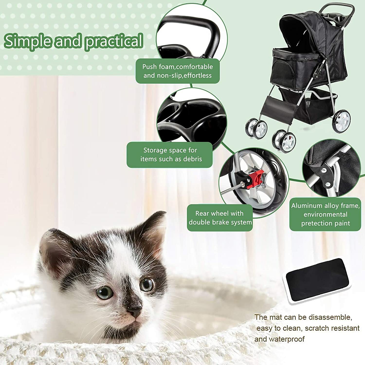 display4top pet travel stroller