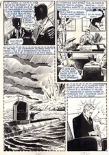 PANIQUE A WAKE PLANCHE ORIGINALE OSS 117 ADAPTATION BD ROMAN JEAN BRUCE page 78