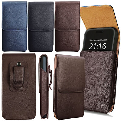 For iPhone 17 Air/Pro/Pro Max Vertical Leather Case w/ Belt Clip Holster Cover