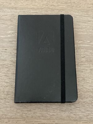 Adobe Branded  Hardcover Notebook 5 3/4'' Wide x 3 5/8  Unused Some Marks On Back