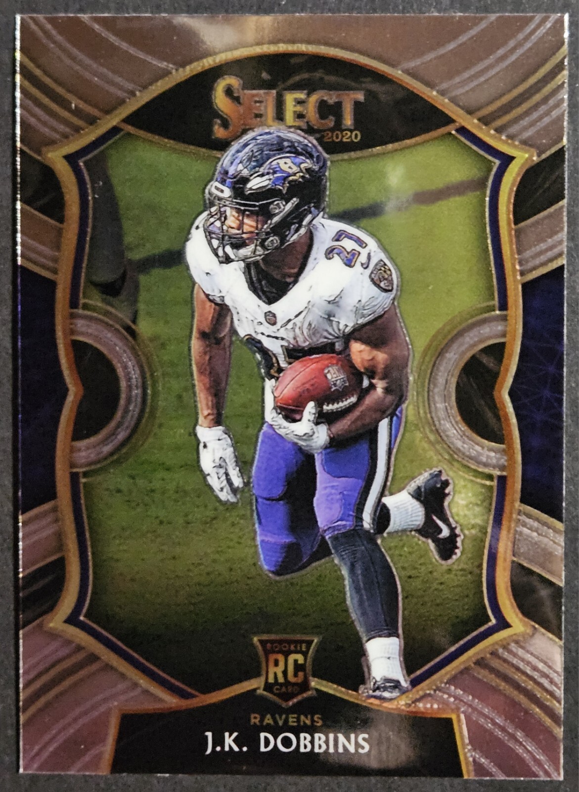 2020 Panini Select #52 J.K. Dobbins Rookie RC Ohio State Buckeyes Chargers