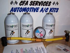 AC RECHARGE R134a REPLACEMENT REFRIGERANT KIT /FITS 1996-2015 CARS= 3lb