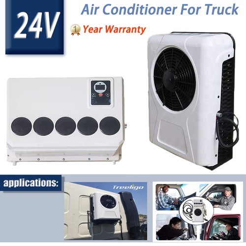 24V Universal Electric Air Conditioner For Trucks Excavator RV Tractor