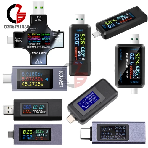 USB Type-C Power Tester Voltage Current Capacity Meter Multimeter LCD DC 4~30V