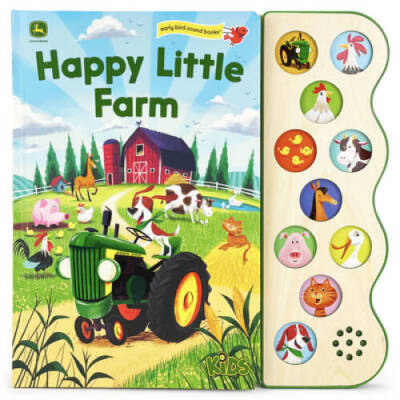 Happy Little Farm (John Deere Kids: Childrens Interactive 10-Button Earl - GOOD