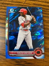 2022 Bowman Draft Sapphire YERLIN CONFIDAN #BDC-199 Base Refractor Prospect