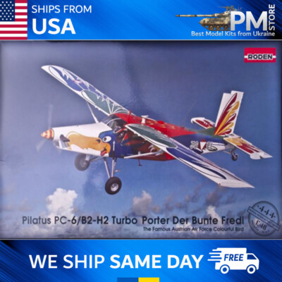 Roden 444 US Pilatus PC-6/B1-H2 Turbo-Porter Der Bunte Fredi airplane scale 1/48