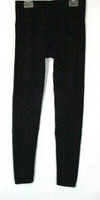 AnyBody Seamless Hi Waisted Leggings Large Black Pull On A458123 Women CB49E
