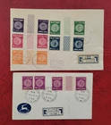 Israel 1949-50 - TETE BECHE Private FDC 3rd coinage "MERED" pairs & gutters