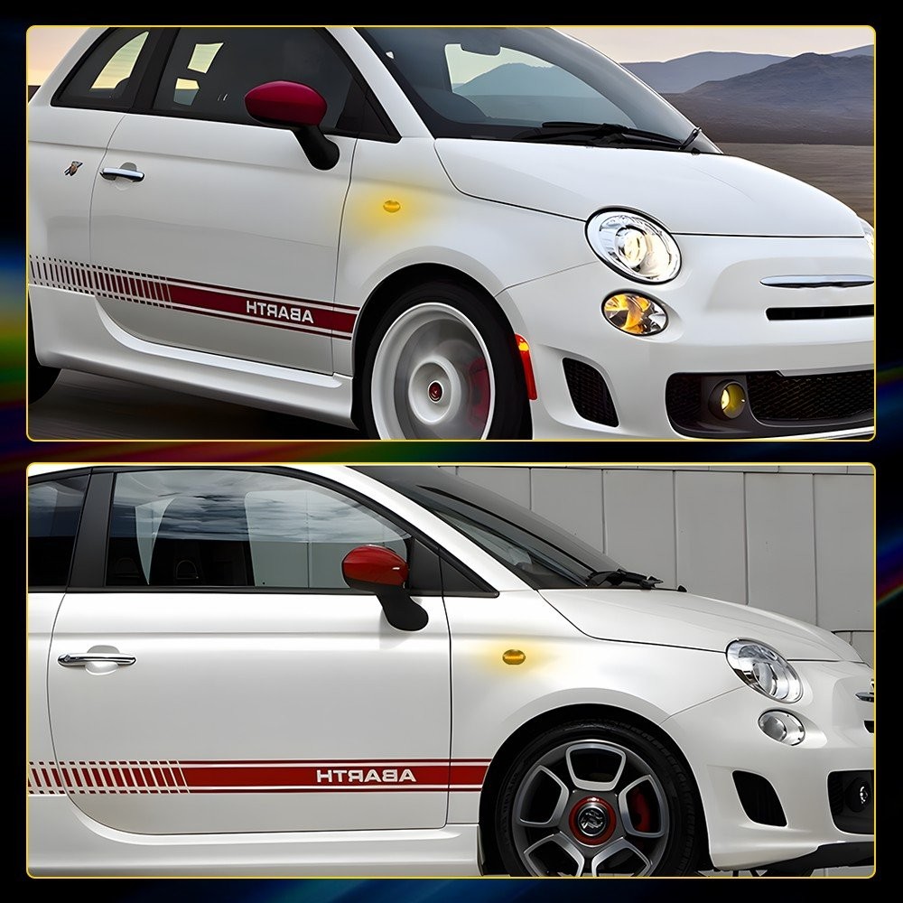 Sequential Amber Side LED Marker Light For Fiat 500 Maserati Gran 2007-19 2-20x