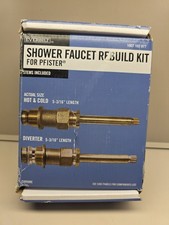 NIOB Everbilt Shower Faucet Rebuild Kit For Pfister, Porcelain Finish Chrome