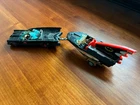 Batman & Robin Batmobile & Batboat Corgi Vintage 1960's diecast metal w/Trailer