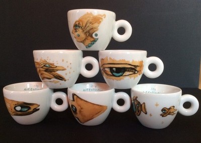 Illy Espresso Tassen Art Collection 2018   Coffee Drawings  Set Sammlerzustand