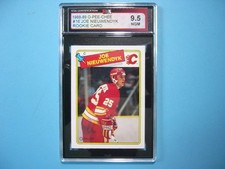 1988/89 O-PEE-CHEE NHL HOCKEY CARD #16 JOE NIEUWENDYK ROOKIE RC KSA 9.5 NGM OPC. rookie card picture