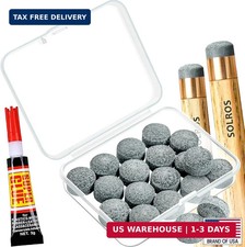 Billiard Pool Cue Tips - Pool Cue Stick Tips Replacement Repair Kit Billiard Cue