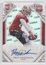 2015 Crown Royale Rookie Signature Retail Team Name 4/25 Dres Anderson Auto d4y