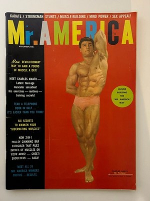 VTG Mr. America Magazine November 1962 Charles Amato Muscle Building Weider VG