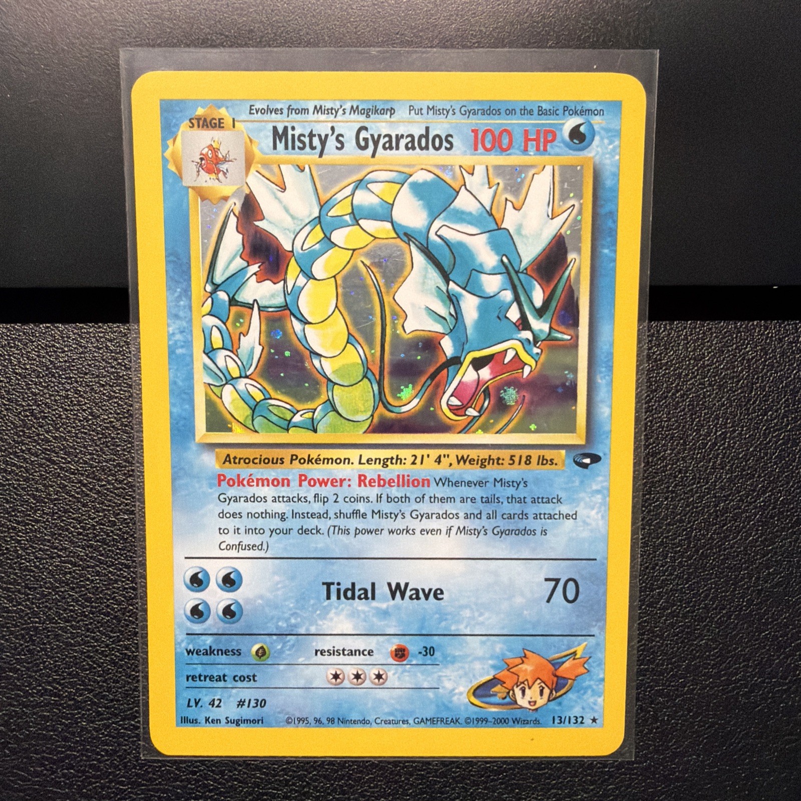 Pokémon TCG Misty's Gyarados Holo Rare Gym Challenge 13/132 Unlimited Edition