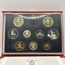 1989 United Kingdom Proof Year Set - 9 Coins £2 - Royal Mint Deluxe Case