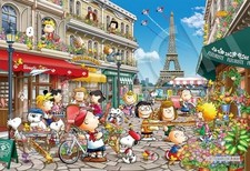 EPOCHE 1053 Super kleines Puzzle PEANUTS Snoopy in Paris 26 x 38 cm