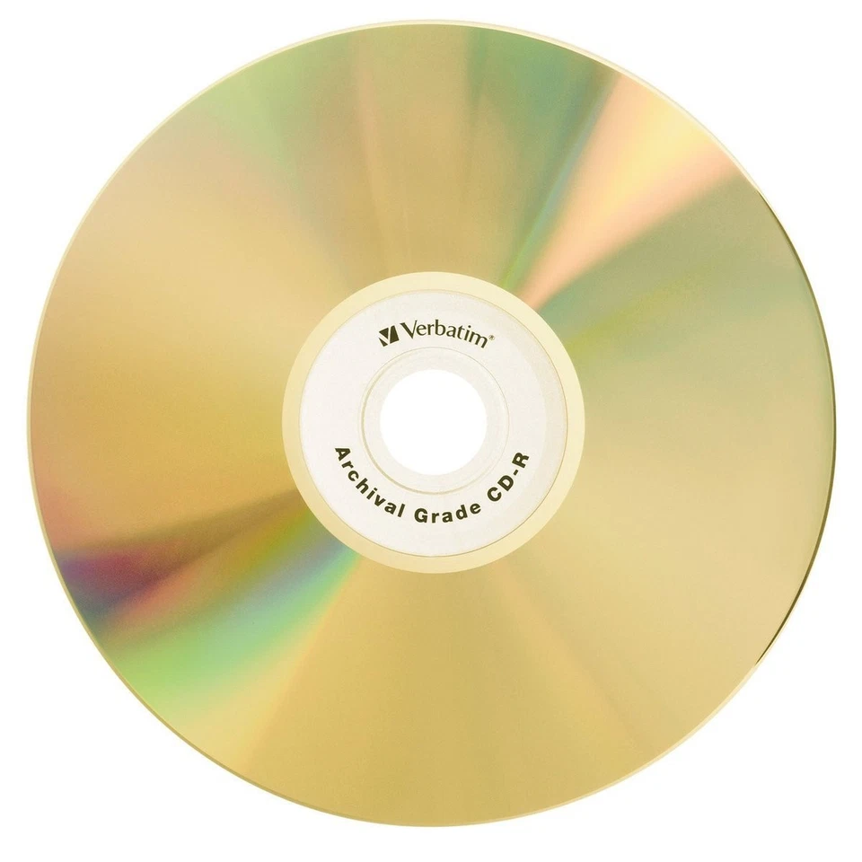 Verbatim UltraLife Gold Archival CD-R 700MB 52X 50 Pack Long Lasting Storage - Image 2 of 4