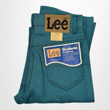 Vintage 70  s Lee Students Rider Straight Leg Jeans 26 X 32 USA Deadstock