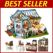 Handcrafted Dollhouse Miniature House with Furniture