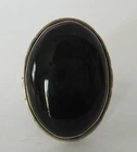 Vintage Sterling Silver Onyx Ring 925 Size 11