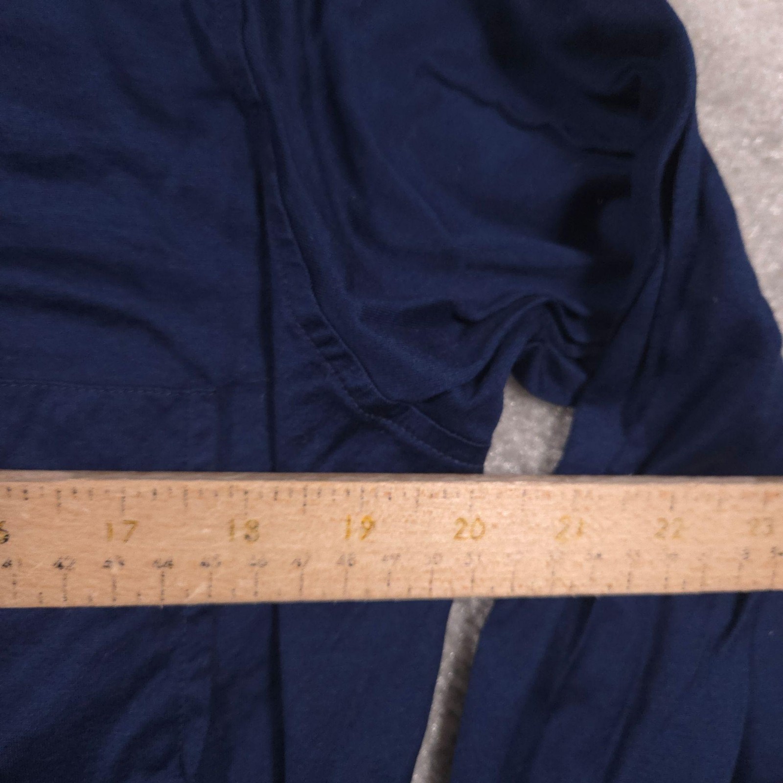 Gran Sasso Shirt Mens Medium Blue Solid Jersey Button Front Long Sleeve Casual image 8