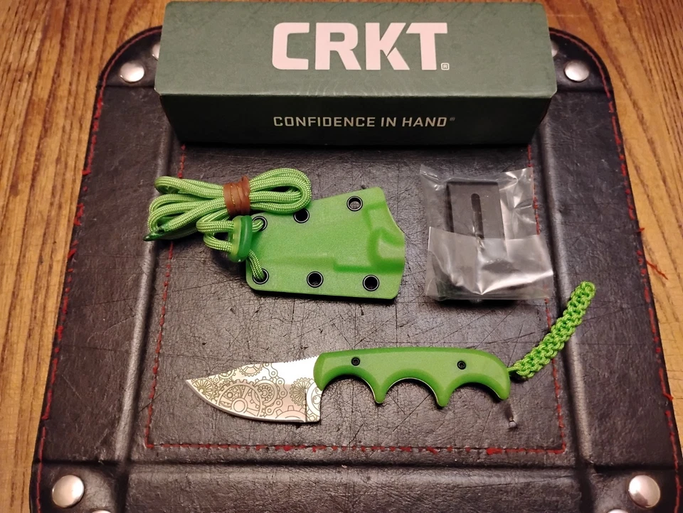 Минималистский нож-бабочка CRKT 2,12 дюйма 8CR13MOV SS лезвие шестерни светятся в темноте 1,6 унции  - Изображение 3 из 3