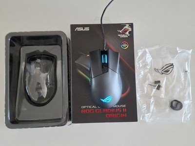 ASUS ROG Gladius II Origin Gaming Maus RGB Optisch Komplett Box